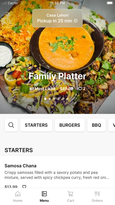 Casa Lahori iPhone screenshot 2 - Food & Drink app