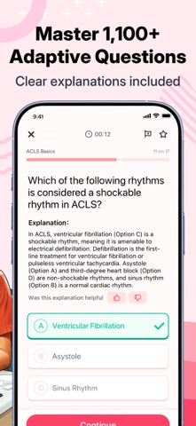 ACLS Test Prep 2026 iPhone screenshot