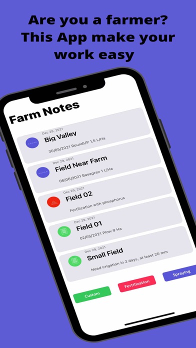 Farming Notes Screenshot