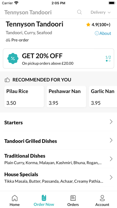 Tennyson Tandoori Screenshot