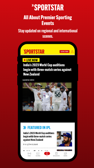 Sportstar: Live Sports & News Screenshot