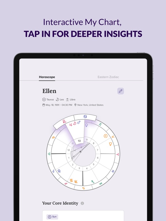 FORCETELLER - Astra Horoscope iPad screenshot 5 - Entertainment app
