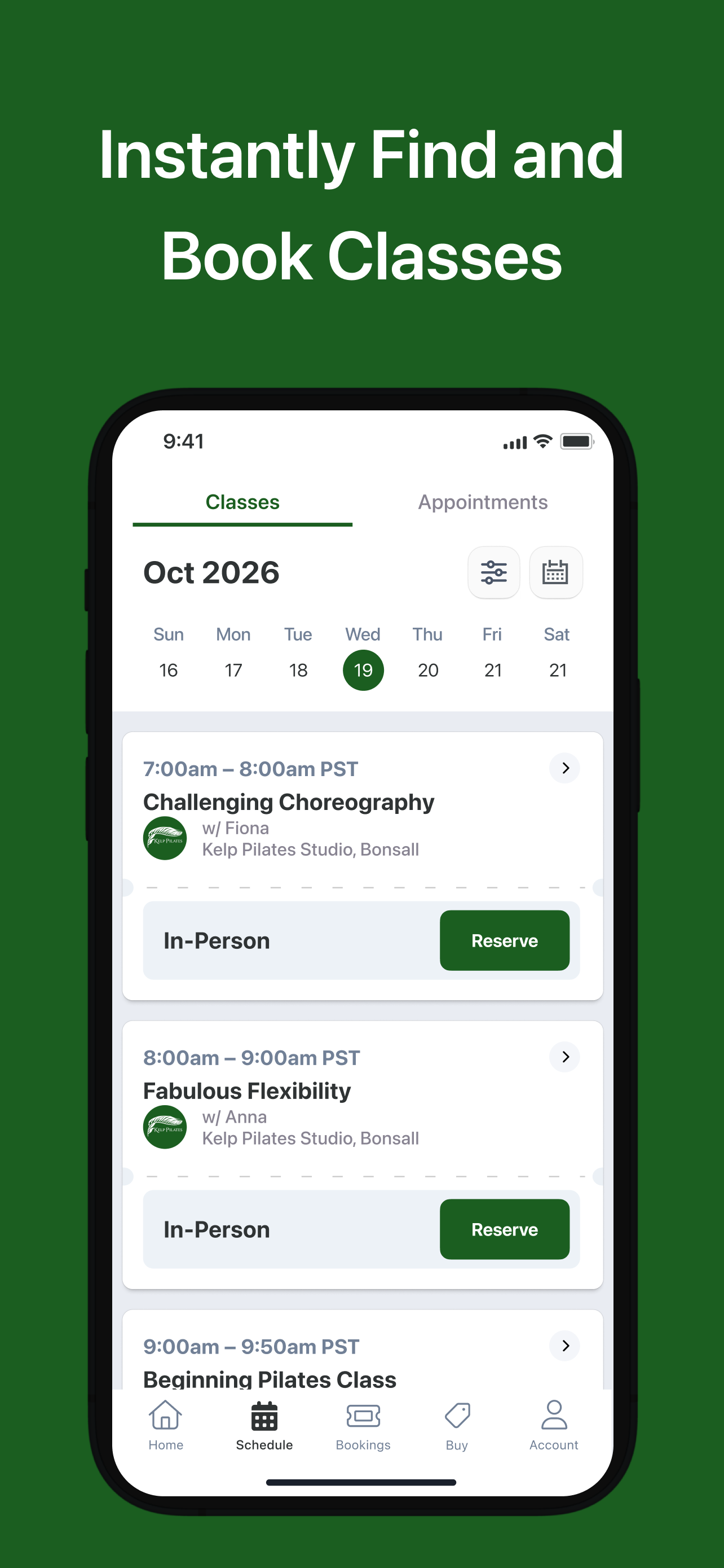 Kelp Pilates screenshot 3
