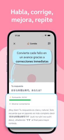 Hanashi - Aprende hablando iPhone screenshot 3