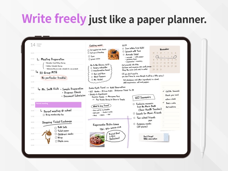 Planner for iPad
