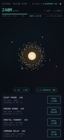 Last Light: Idle Space Swarm screenshot 1