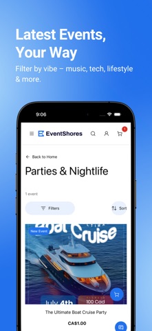 EventShores screenshot