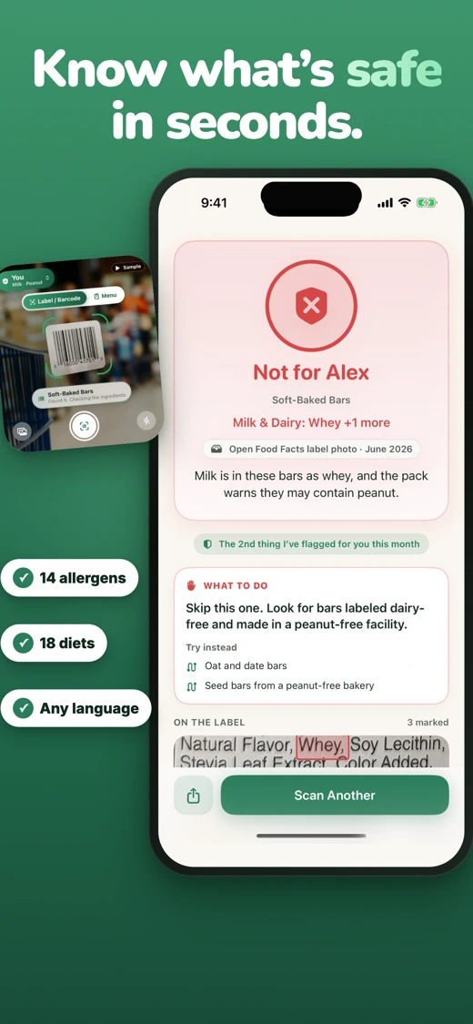 SafeBite AI: Allergy Scanner screenshot 1