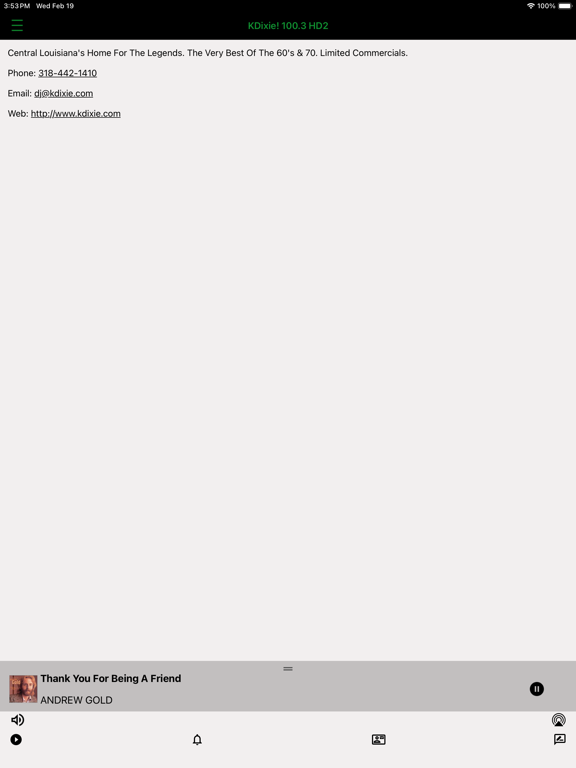 Screenshot #6 pour KDIXIE 100.3 HD2