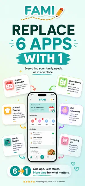 Fami: Family Organizer Planner screenshot 1