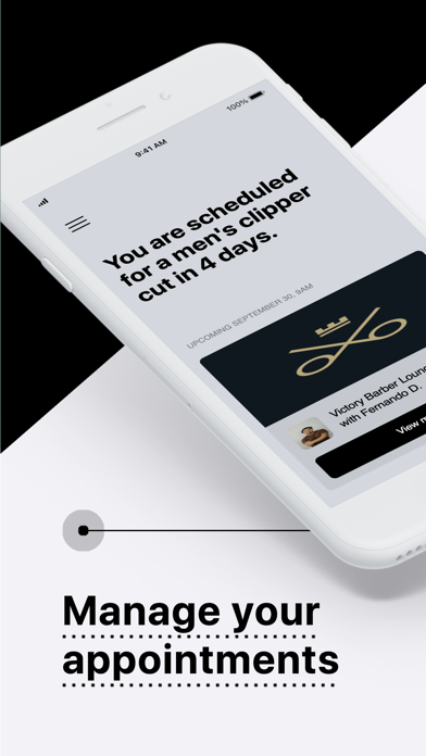 Victory Barber Lounge iPhone screenshot 2 - Lifestyle app