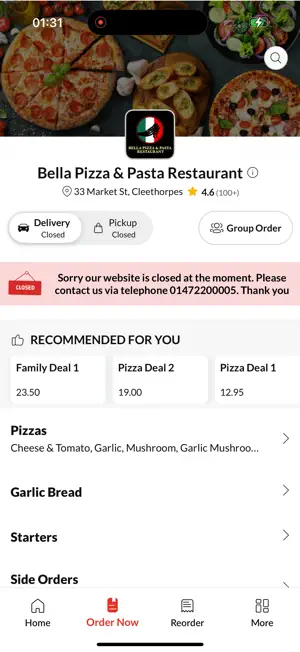 Bella Pizza & Pasta Restaurant screenshot 2