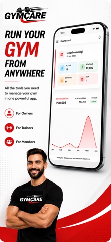 GymCare – Smart Gym Management iPhone screenshot