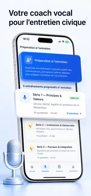Examen civique Civiscore screenshot 1