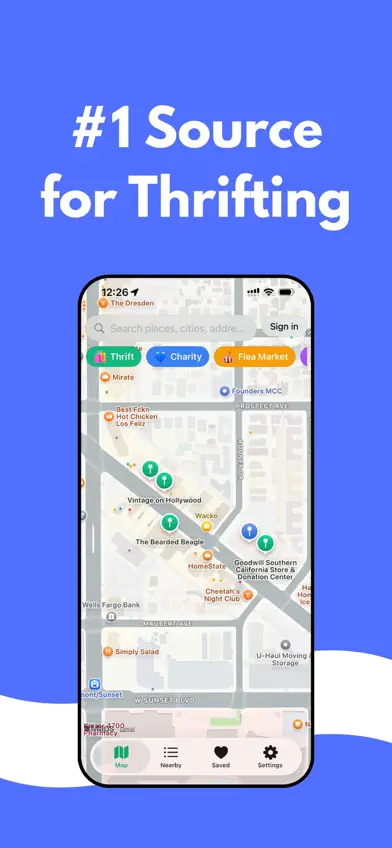 Thriftmap: Find Thrift Stores screenshot 1