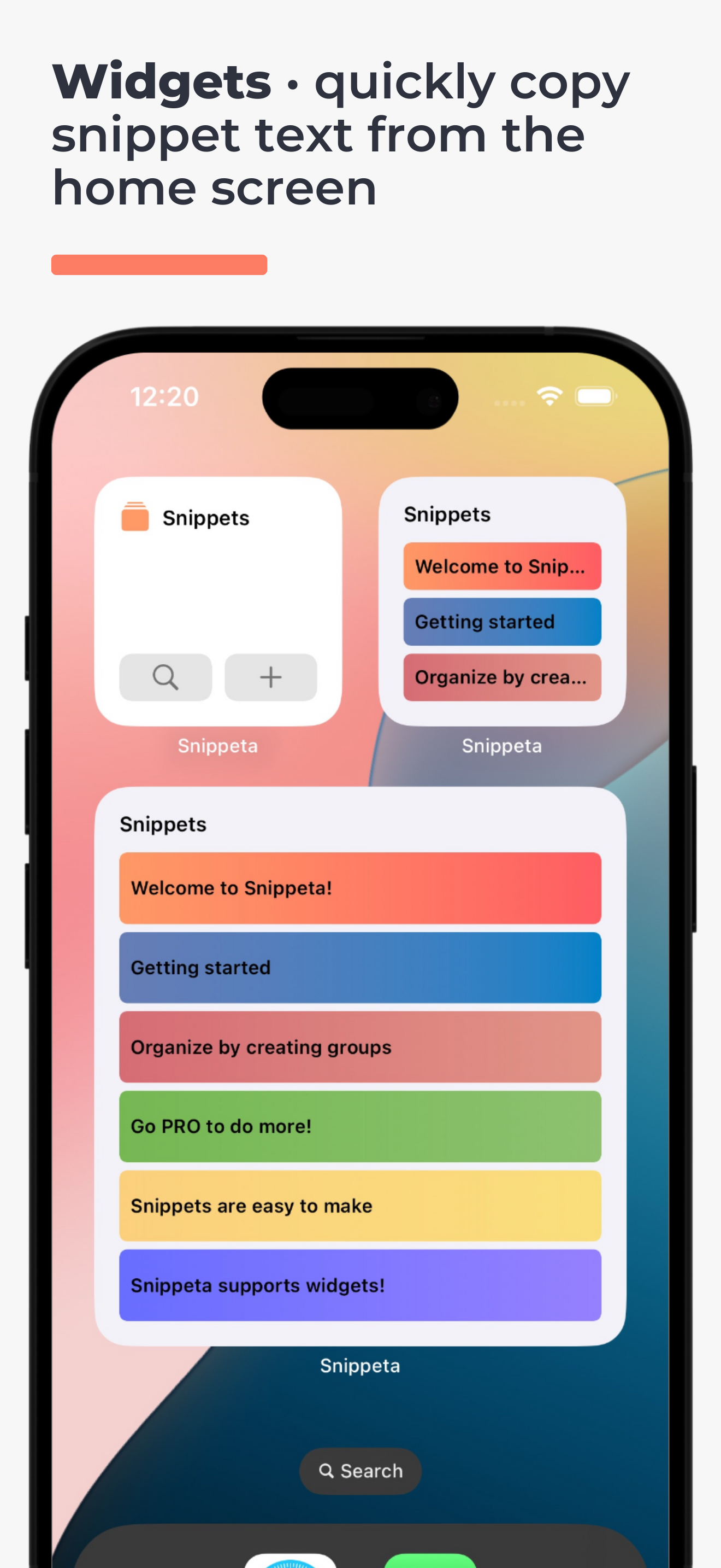 Snippeta - copy, manage, paste