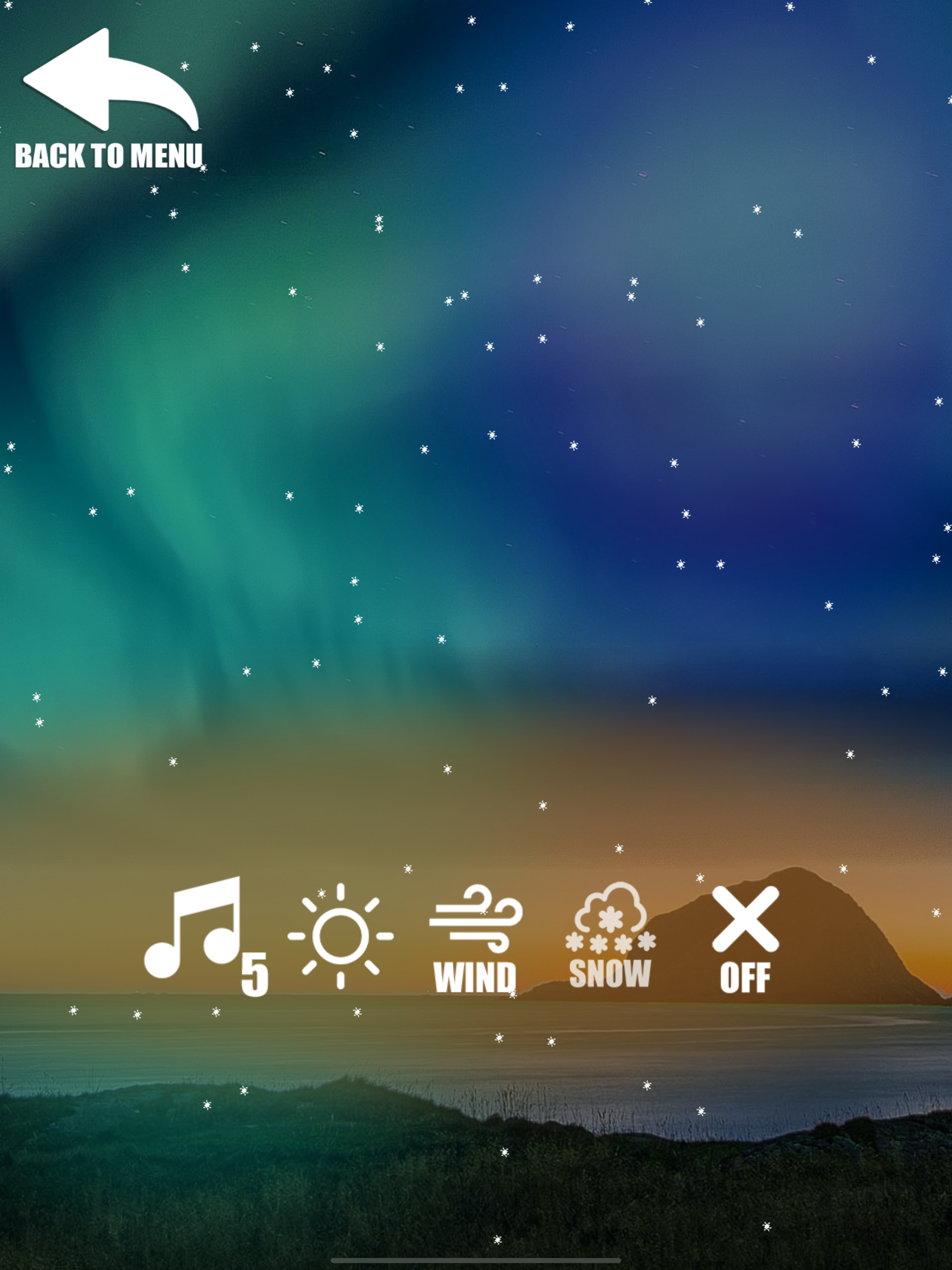 Northern lights simulator