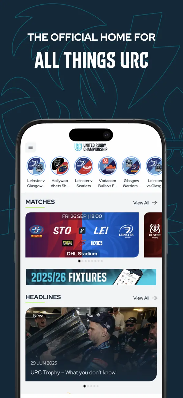 Screenshot #1 pour United Rugby Championship