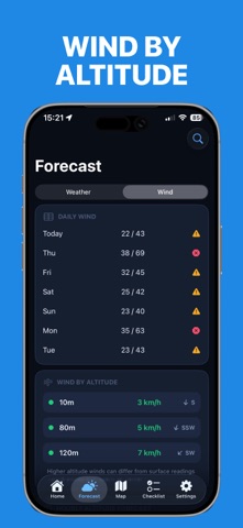 Drone Weather Forecast UAV Map iPhone screenshot