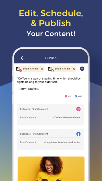 Social Champ: Social Media App Screenshot