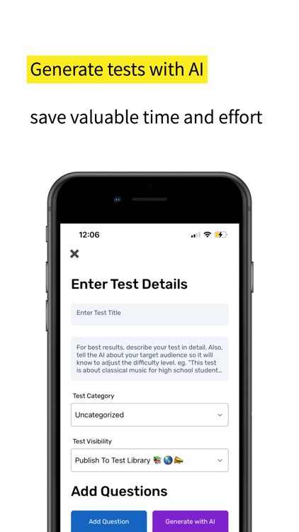 Online Test Maker: AI-powered