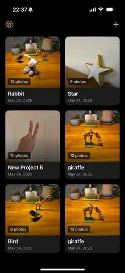 Скриншот Onion Cam2 - StopMotion Camera на iPhone 2