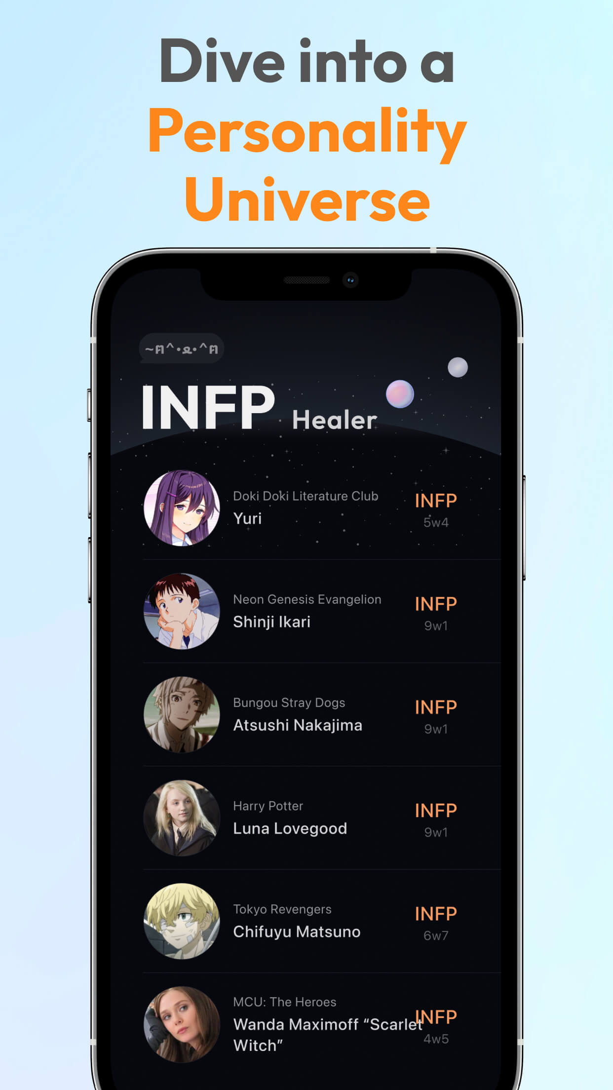 Pdb App: Personality & Friends