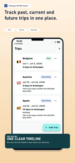 Schengen 90/180 Tracker screenshot 4