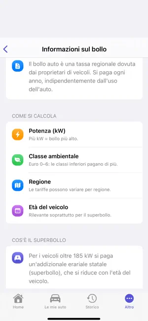 Calcolo Bollo Auto screenshot 4