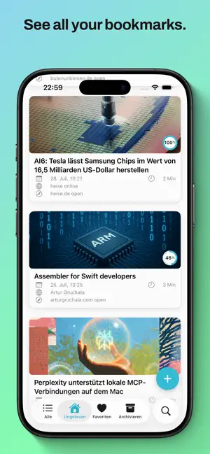 Readeck screenshot 1