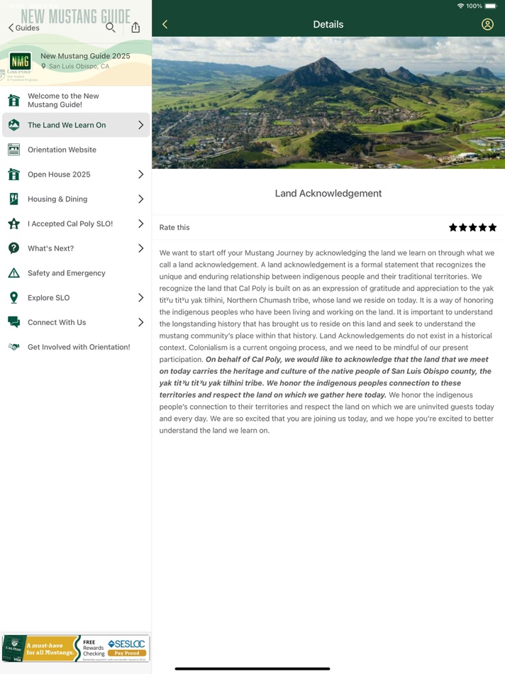 #2. Cal Poly Orientation (iOS) Podle: Cal Poly, San Luis Obispo