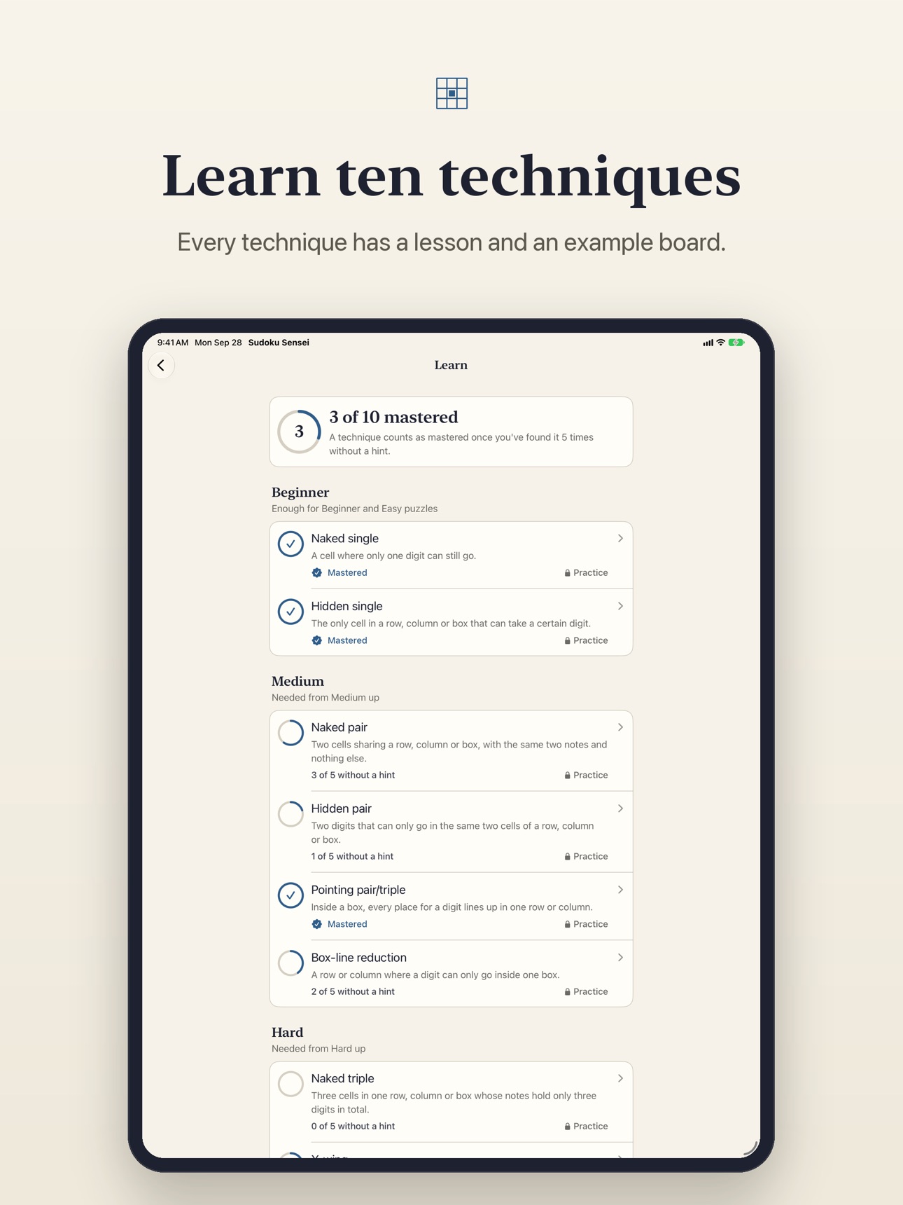 Screenshot 9 of Sudoku Sensei: Learn & Master
