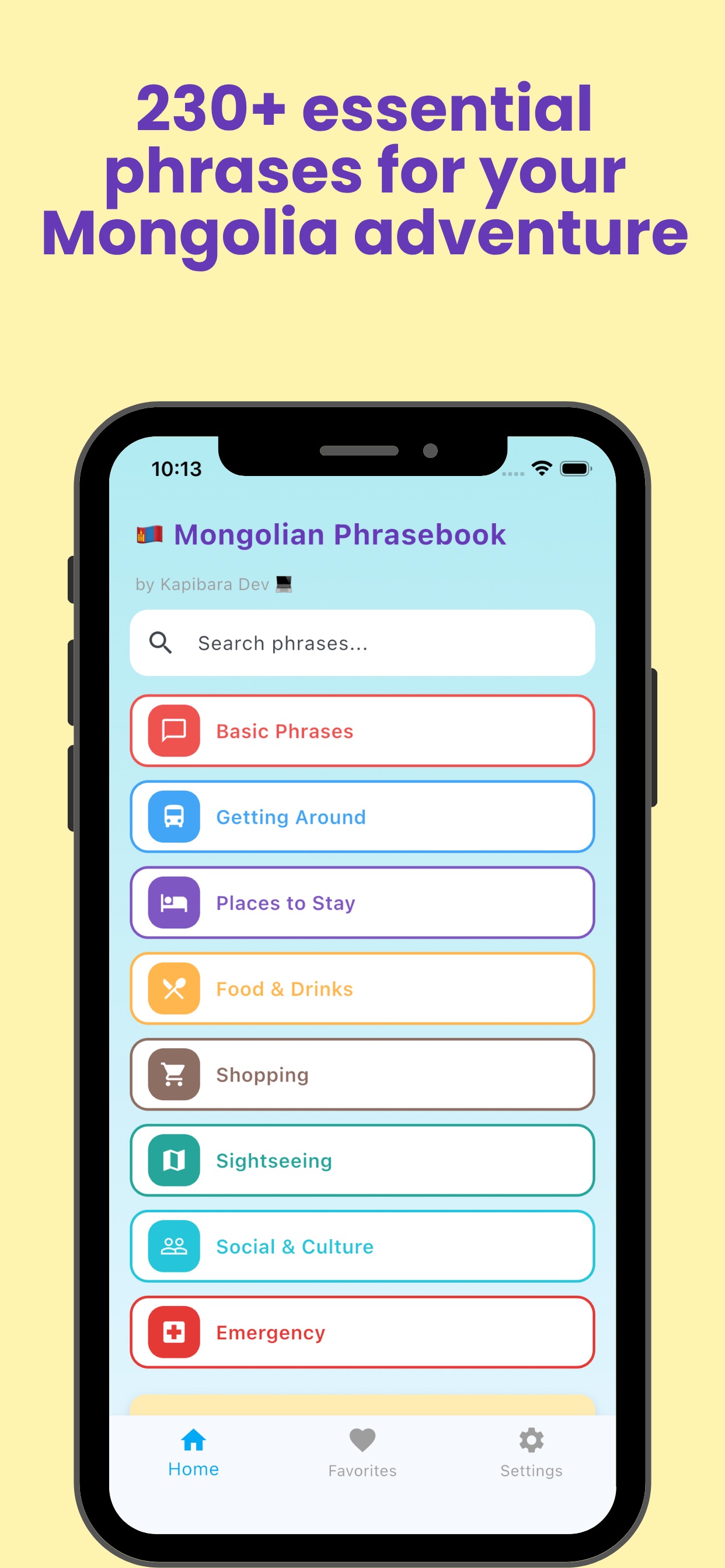 Screenshot 2 of Mongolia Travel Phrasebook