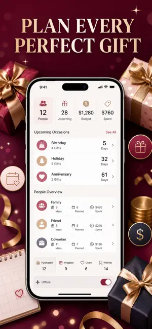 Gift Tracker: Ideas Budget screenshot 1