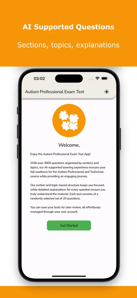 Autism Professional Exam Test Screenshot 2