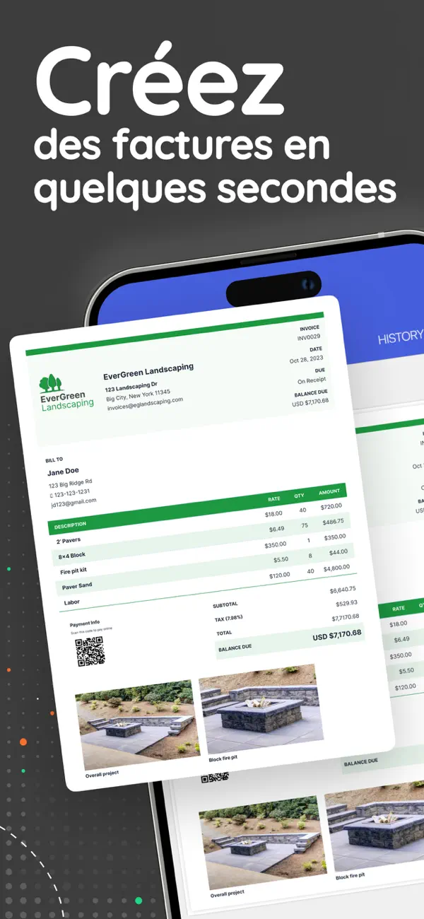 Screenshot #1 pour Invoice Simple－Facture & Devis