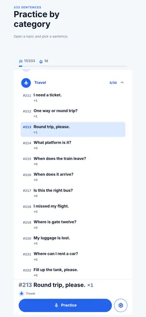 333 Sentences screenshot 2