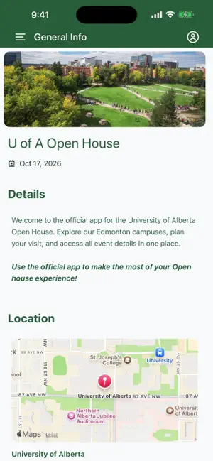 U of A Open House screenshot 1