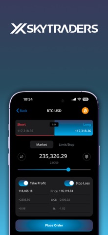 SKYTRADERS Trading App Screenshot 2 of 4
