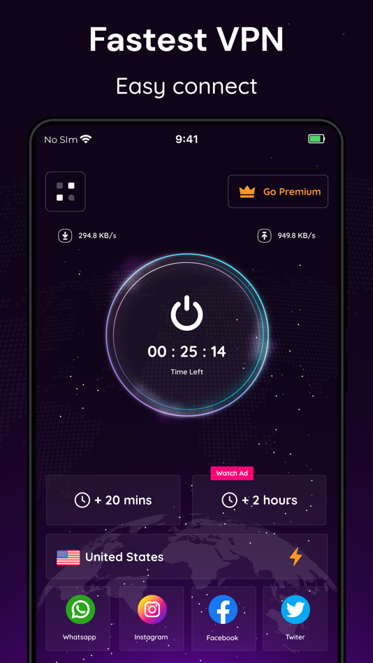 #2. Free VPN - Fast Proxy Master (iOS) 来自: Metasol Technologies
