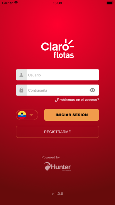 Claro Flotas Powered by Hunter Screenshot