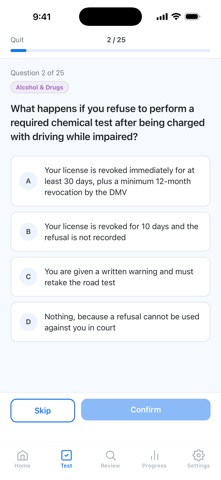 Drive Prep: DMV Permit Test Screenshot 6 of 10