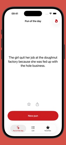 Pun of the day iPhone screenshot