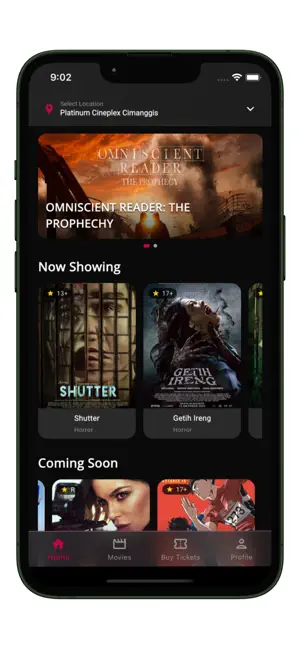 Platinum Cineplex Indonesia iPhone screenshot 1