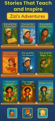 Zizi Tales - Kids Story Books iPhone screenshot