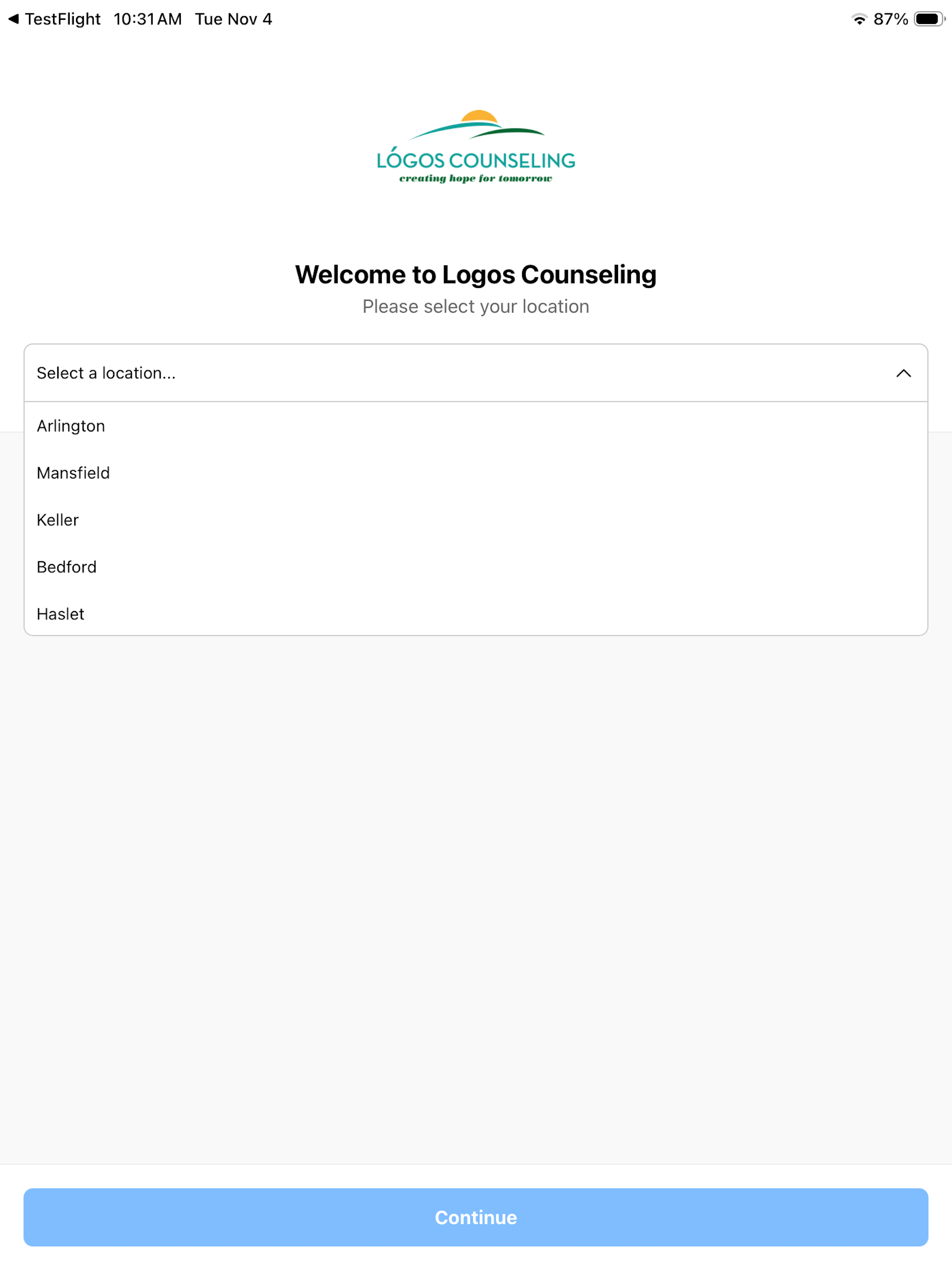 Logos Counseling Kiosk