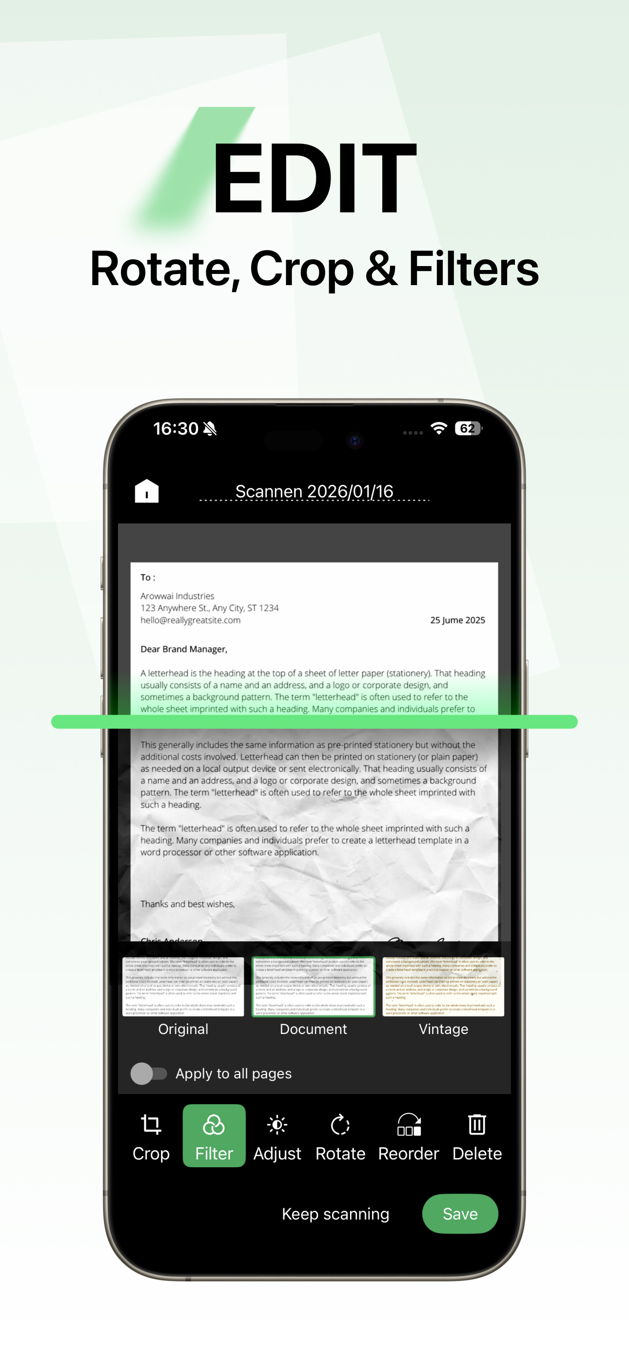 Lens - PDF Scanner, PDF Reader