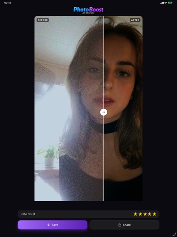 Photo Boost: 4K Upscale iPad screenshot