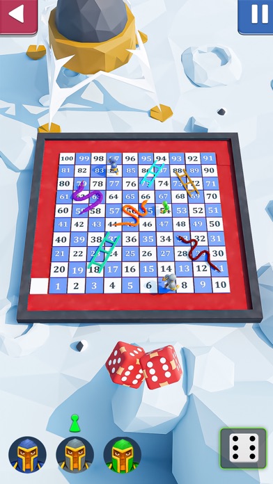 Snakes & Ladders Dice Game Screenshot
