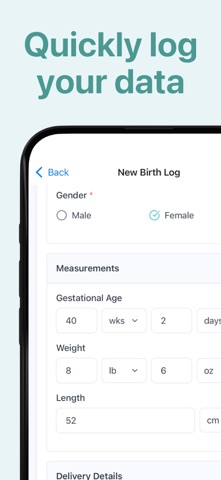 Birth Log - Midwife & OBGYN screenshot